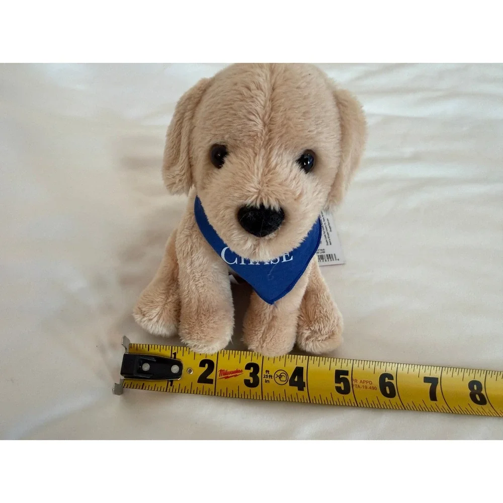 Douglas Cuddle Toys Chase Border Collie Plush Dog Tan Blue Bandana NWT